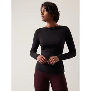 ATHLETA Weekender Top Black Long Sleeve M